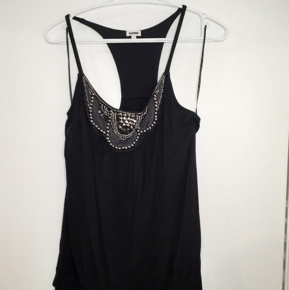 Black kismet studded top